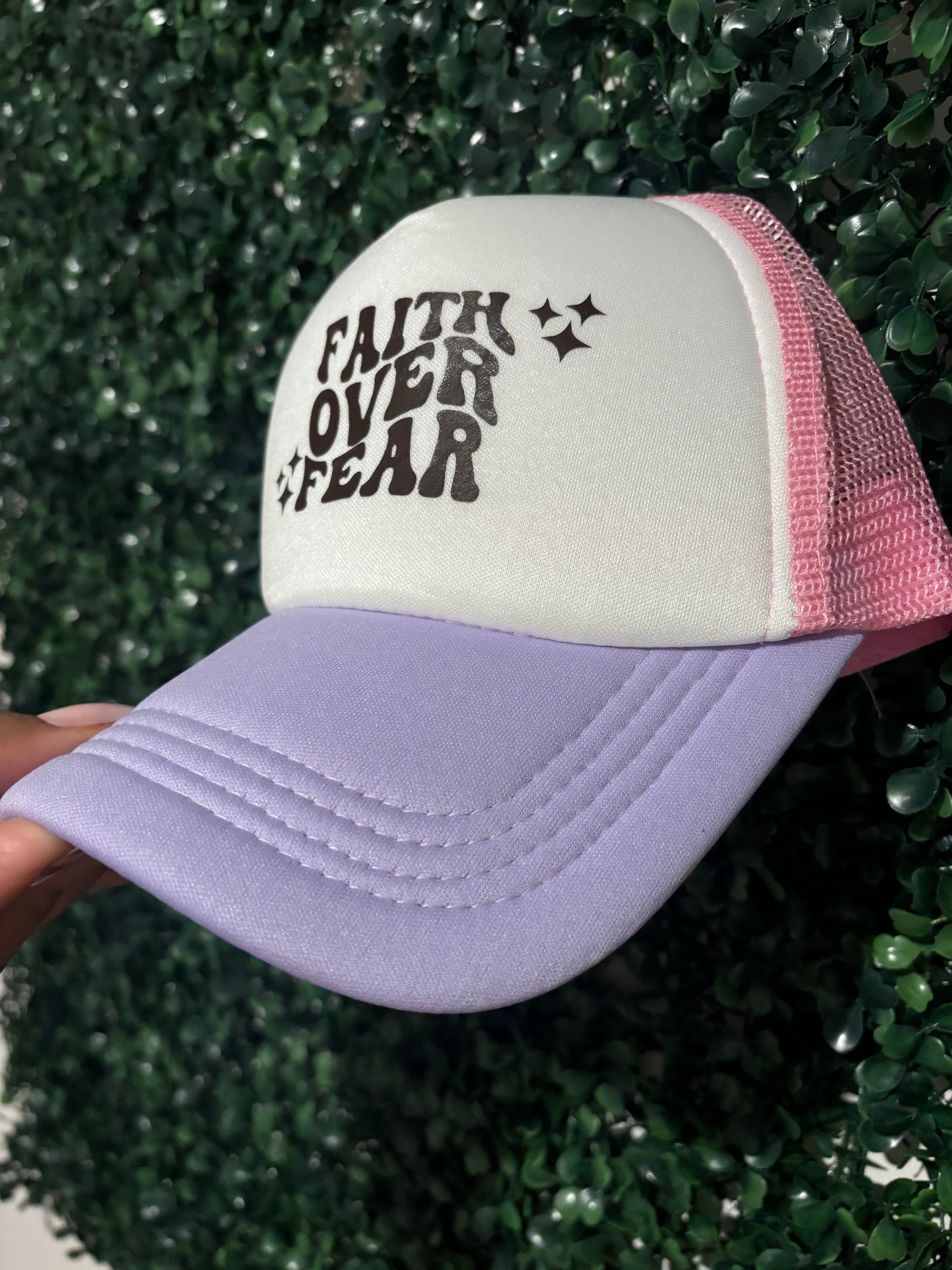 Pink & Purple Faith Trucker Hat