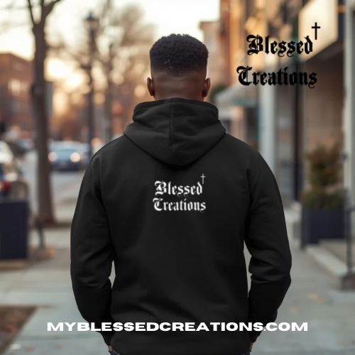 Black Surrendered Heart Hoodie