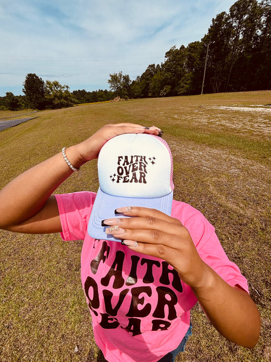 Pink & Purple Faith Trucker Hat