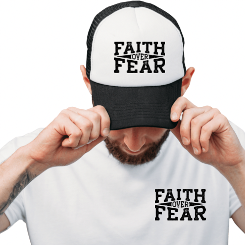 Faith Over Fear Black & White Shirt