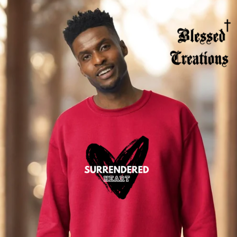 Red Speciality Surrendered Heart Sweatshirt✨