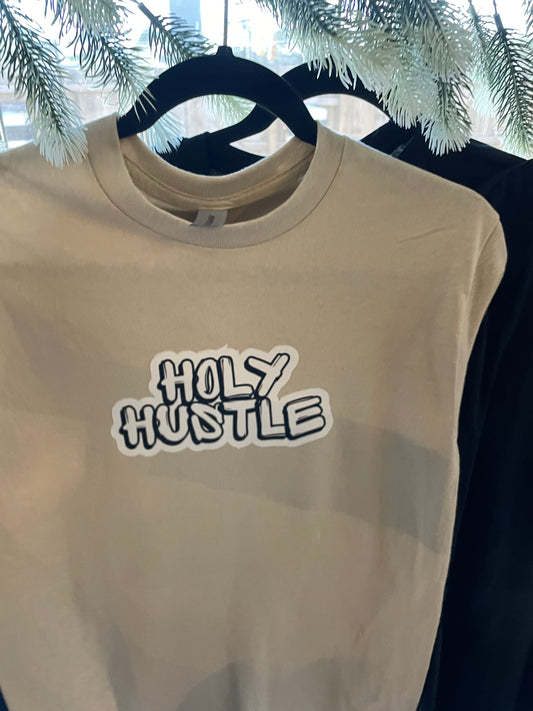 Tan Holy Hustle Tee