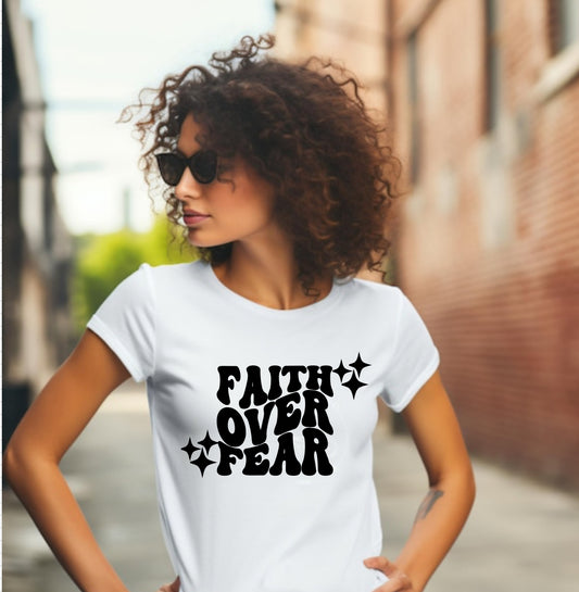 Faith Over Fear in White