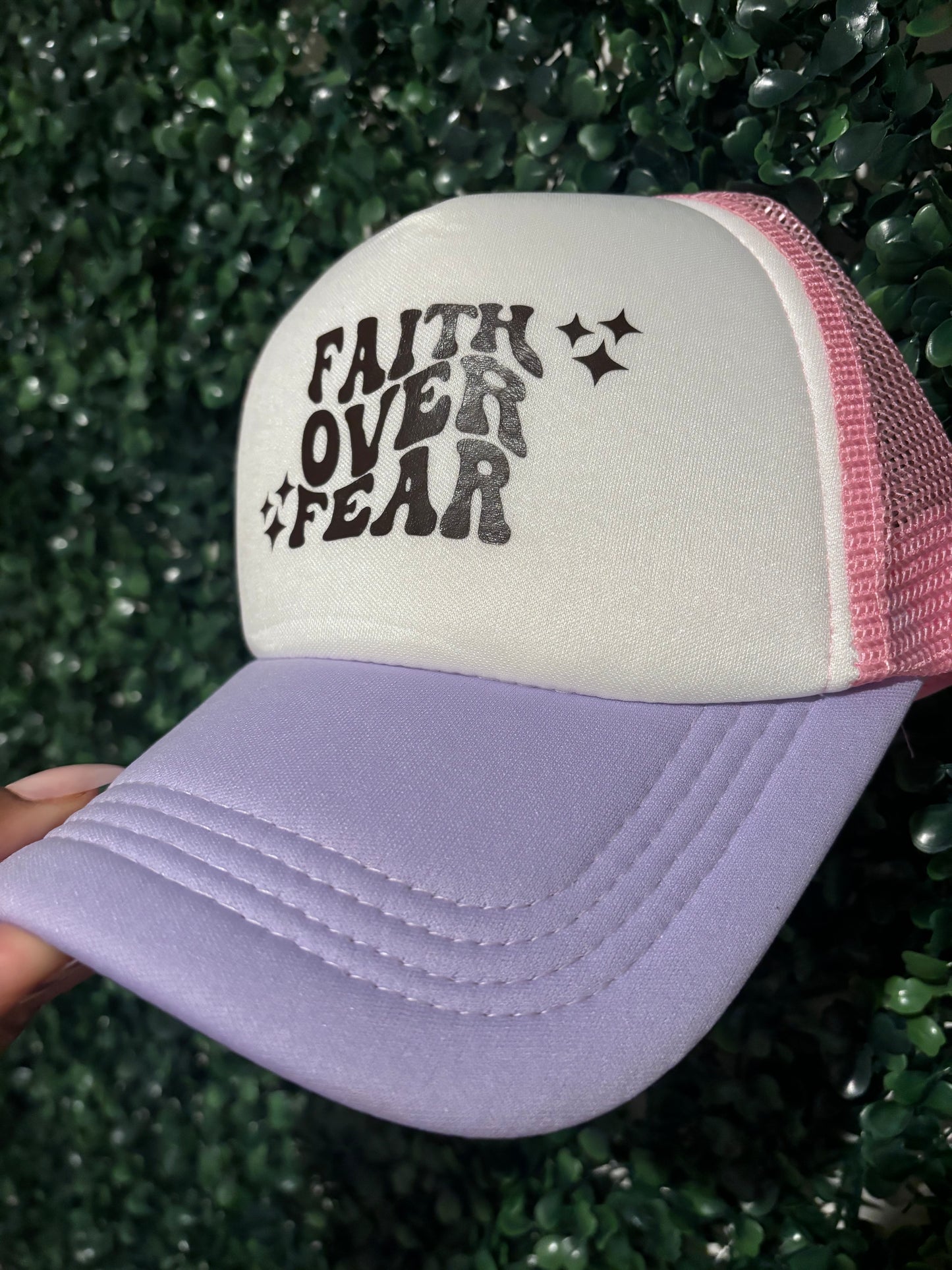 Pink & Purple Faith Trucker Hat