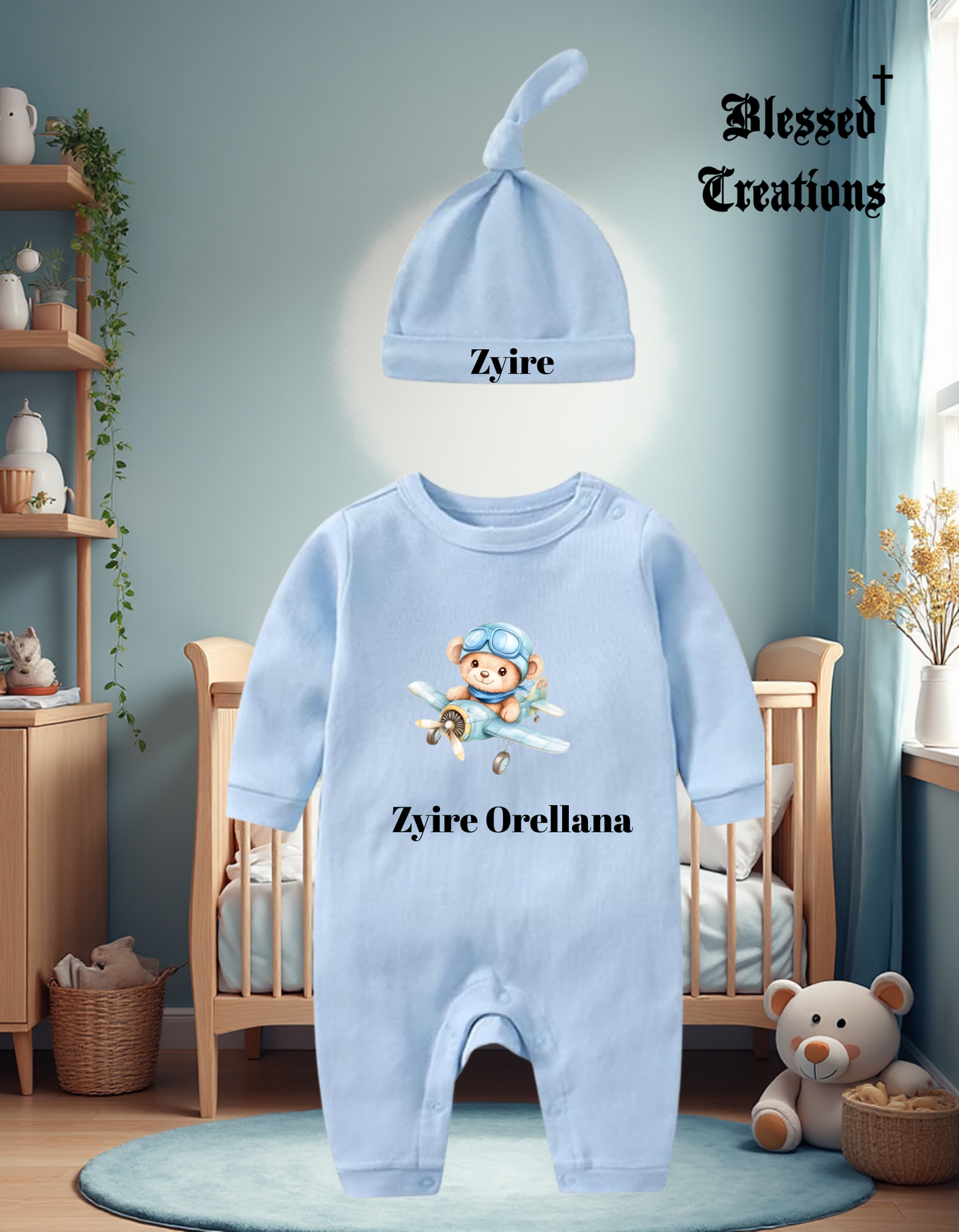 Custom New Born Onesie🩵